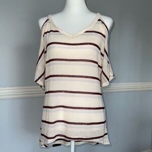 Buckle BKE brand off the shoulder crochet top